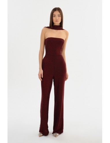 ELORA | Lurex Knit Jumpsuit destockage