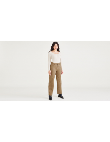 Women's Straight Fit High Jean Cut Pants outlet