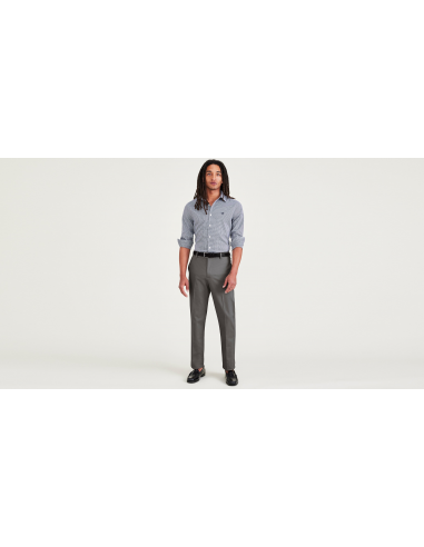 Signature Iron Free Khakis, Creased, Slim Fit with Stain Defender® pas cher chine