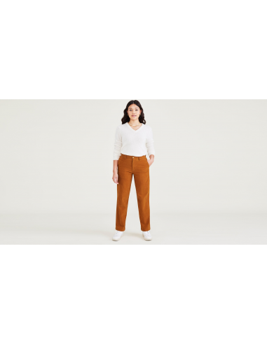 Women's High Waisted Straight Fit Original Khaki Pants plus qu'un jeu 