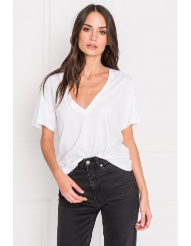 CECILIA | Deep V-neck Tee en ligne des produits 