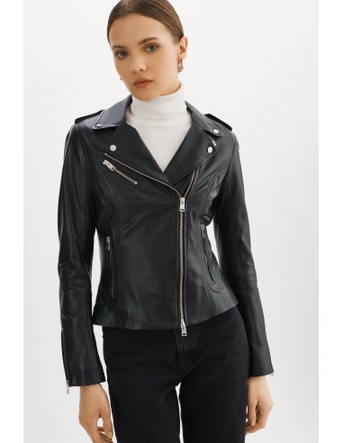 HARPER | Fitted Leather Biker Jacket Comment ça marche