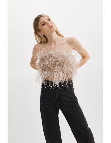 ZAINA | Feather Bustier pas chere