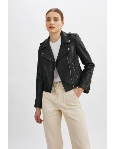 DONNA GOLD | Iconic Leather Biker Jacket hantent personnes