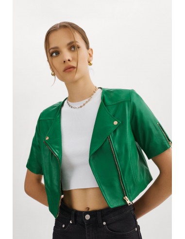 KIRSI GOLD | Cropped Biker Jacket Profitez des Offres !