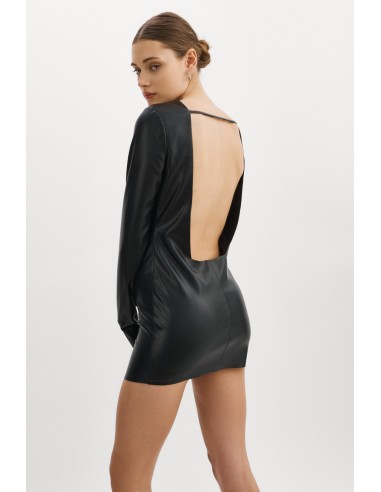 JULIE | Faux Leather Mini Dress Vous souhaitez 