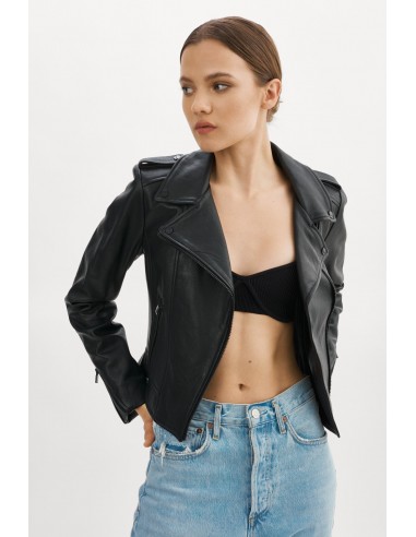 DONNA | Iconic Leather Biker Jacket Venez découvrir notre 