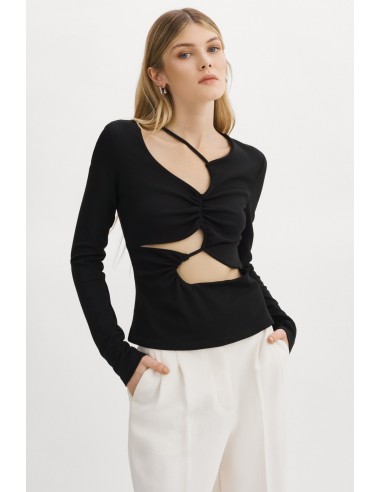 VEDA | Knit Cut-Out Top destockage