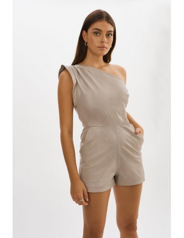 ELITA | Leather Romper destockage