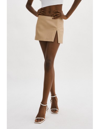 ODELINA | Leather Mini Skirt solde