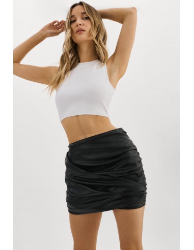 ASTRID | Faux Leather Mini Skirt livraison et retour toujours gratuits