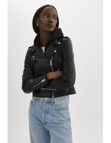 HOLY | Leather Biker Jacket with Removable Hood Découvrez la collection