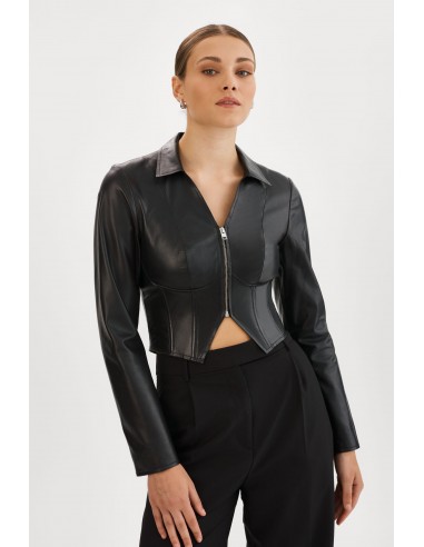 ROMI | Leather Corset Jacket plus qu'un jeu 