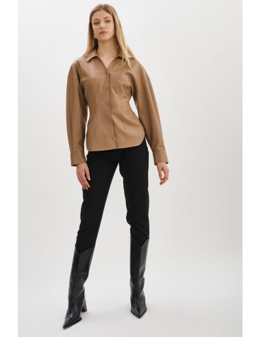 SKYLAR | Faux Leather Shirt Venez découvrir notre 