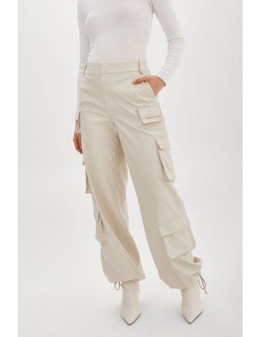 BOBBI | Faux Leather Cargo Pants Les magasins à Paris