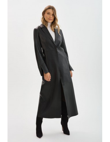 EVANNA | Leather Maxi Coat le concept de la Pate a emporter 