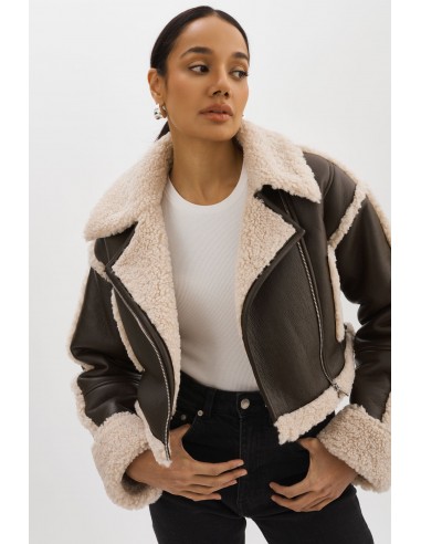 ADRINA | Faux Shearling Crop Jacket shop