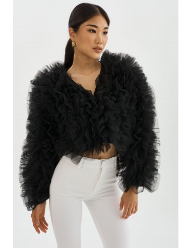 BRITNY | Ruffle Tulle Jacket pas chere