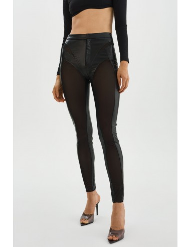 CELICIA | Faux Leather Mesh Leggings d'Europe débarque