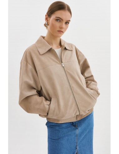 CADEN | Oversized Suede Bomber Jacket Vous souhaitez 