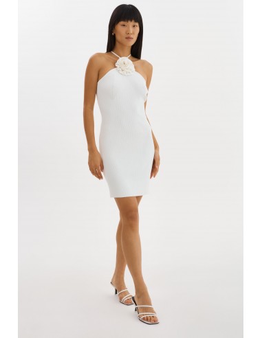 SAVINA | Rib Knit Halter Dress 50% de réduction en Octobre 2024