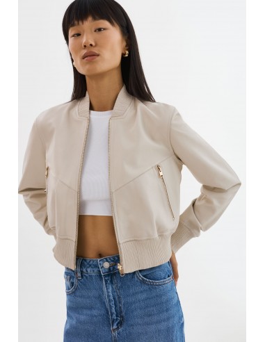 KORDELLA | Reversible Leather Bomber Jacket offre 