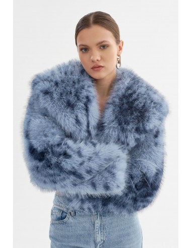 DANIKA LEO | Faux Fur Crop Jacket Pour