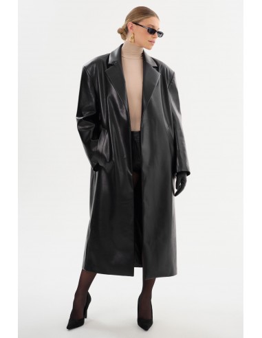 JANELLE | Recycled Leather Coat pas cher chine