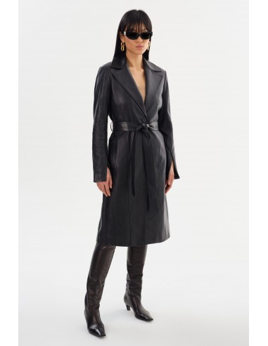 MIRANDA | Leather Trench Coat en linge