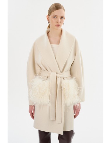 MARIE | Shawl Collar Wool Coat livraison et retour toujours gratuits